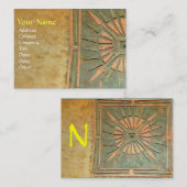 MORSTSTAR , MONOGRAM VISITEKAARTJE (Voorkant / Achterkant)