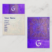 MORSTSTAR , MONOGRAM VISITEKAARTJE (Voorkant / Achterkant)