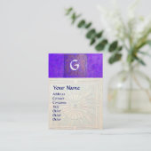 MORSTSTAR , MONOGRAM VISITEKAARTJE (Staand voorkant)