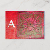 MORSTSTAR , MONOGRAM VISITEKAARTJE (Achterkant)