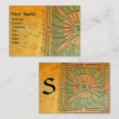 MORSTSTAR , MONOGRAM VISITEKAARTJE (Voorkant / Achterkant)