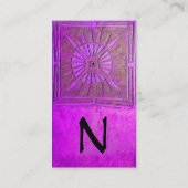 MORSTSTAR , MONOGRAM VISITEKAARTJE (Achterkant)