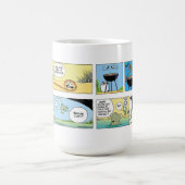 Mort en wart de kikkerbillering van de Cartoon Mok (Center)