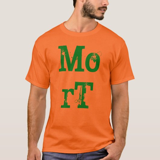 MorT Green over Oranje Shirt (Voorkant)