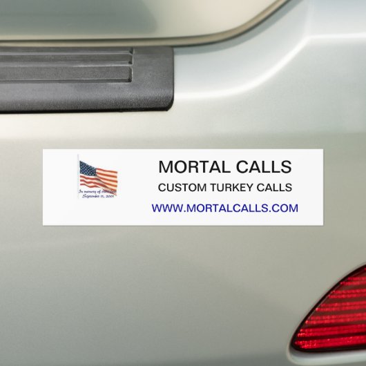 Mortal Calls Bumpersticker (Op auto)