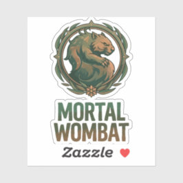 Mortal Wombat Sticker
