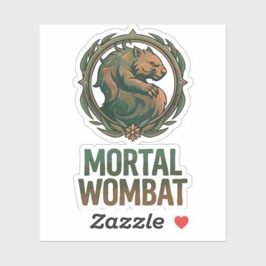 Mortal Wombat Sticker (Vel)