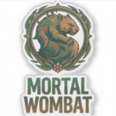 Mortal Wombat Sticker (Voorkant)