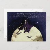 Mortaliteit en de maan briefkaart (Voorkant / Achterkant)