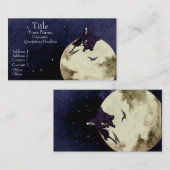 Mortaliteit en de maan visitekaartje (Voorkant / Achterkant)