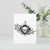 Mortaliteitsplein en -kompassen briefkaart (Staand voorkant)