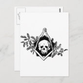 Mortaliteitsplein en -kompassen briefkaart (Voorkant / Achterkant)