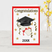 Mortar & Diploma 2018 Kaart (Gele Bloem)