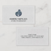 Mortar en Pestle | apotheker | Geneesmiddelen Visitekaartje (Voorkant / Achterkant)