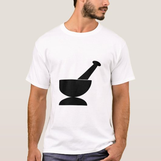 Mortar en pestle art t-shirt (Voorkant)