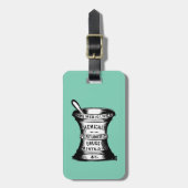 Mortar en Pestle Bagagelabel (Voorkant verticaal)