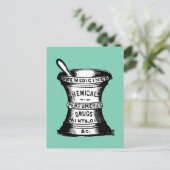 Mortar en Pestle Briefkaart (Staand voorkant)