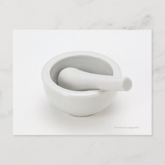Mortar en Pestle Briefkaart (Voorkant)