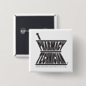 Mortar en Pestle Button (Voorkant /achterkant)