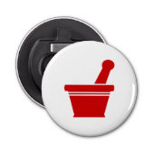 Mortar en Pestle Button Flesopener (Voorkant)