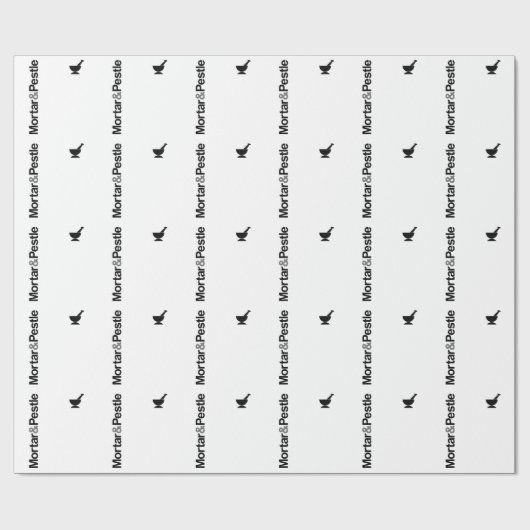 Mortar en Pestle Cadeaupapier (Vlak)