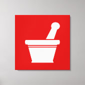 Mortar en Pestle Canvas Afdruk (Voorkant)