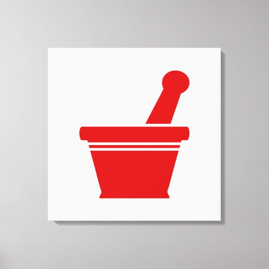 Mortar en Pestle Canvas Afdruk (Voorkant)