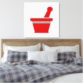 Mortar en Pestle Canvas Afdruk (Insitu (Slaapkamer))