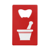 Mortar en Pestle Creditkaart Flessenopener (Achterkant)