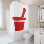 Mortar en Pestle Douchegordijn (In situ)