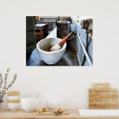 Mortar en Pestle in Lab Poster (Keuken)