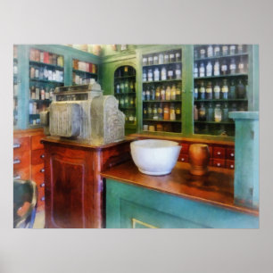 Mortar en Pestle in Pharmacy Poster