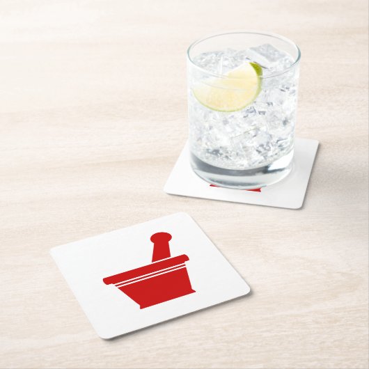 Mortar en Pestle Kartonnen Onderzetters (Insitu)