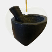 Mortar en Pestle Keramisch Ornament (Voorkant)