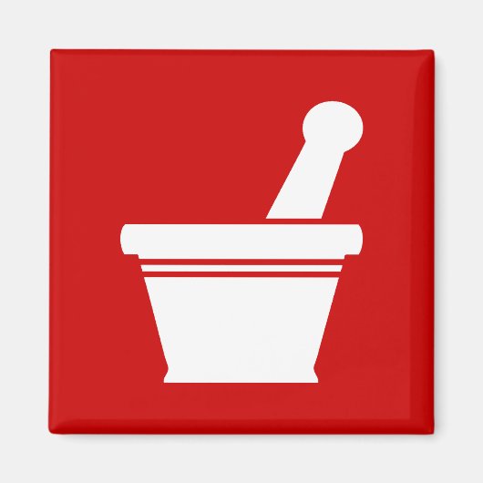 Mortar en Pestle Magneet (Voorkant)