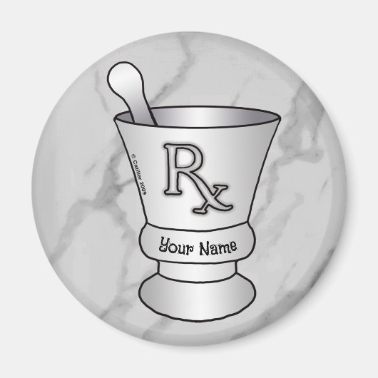 Mortar en Pestle Magneet (Voorkant)