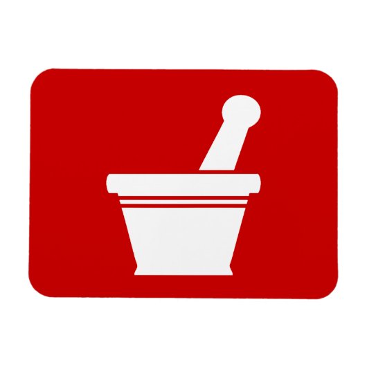 Mortar en Pestle Magneet (Horizontaal)