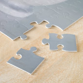 Mortar en pestle, pil flessen op achtergrond legpuzzel (Zijkant)