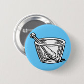 Mortar en Pestle Ronde Button 5,7 Cm (Voorkant /achterkant)