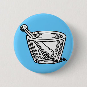 Mortar en Pestle Ronde Button 5,7 Cm