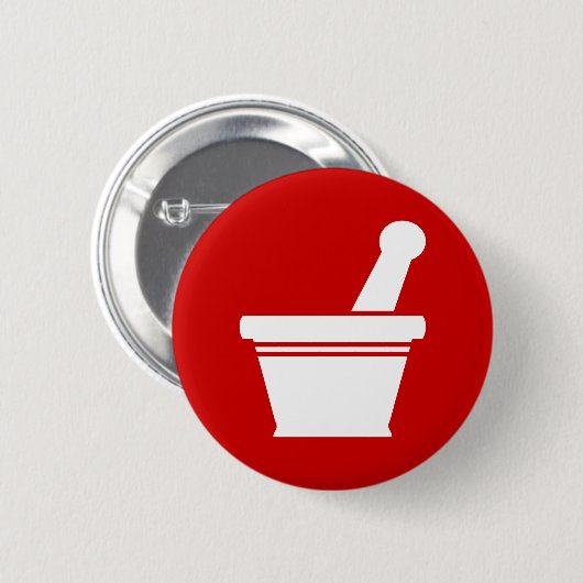 Mortar en Pestle Ronde Button 5,7 Cm (Voorkant /achterkant)