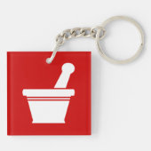 Mortar en Pestle Sleutelhanger (Achterkant)
