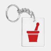 Mortar en Pestle Sleutelhanger (Voorkant Links)