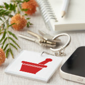 Mortar en Pestle Sleutelhanger (Voorkant Rechts)