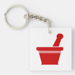 Mortar en Pestle Sleutelhanger