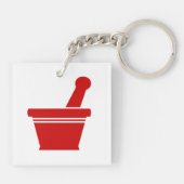 Mortar en Pestle Sleutelhanger (Achterkant)
