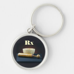 Mortar en Pestle Sleutelhanger