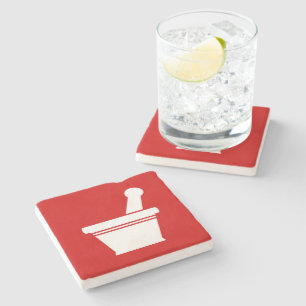 Mortar en Pestle Stenen Onderzetter