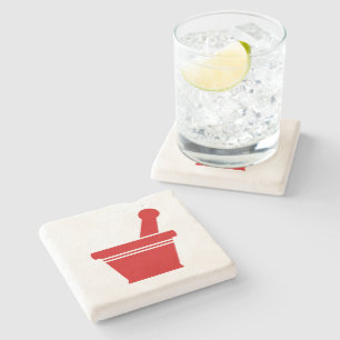 Mortar en Pestle Stenen Onderzetter