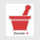 Mortar en Pestle Sticker (Vel)